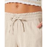 Hollister  Adjustable-rise pull-on baggy Linen Blend Cream pants Small #761 Photo 1