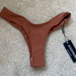 Aoz Swim chocolate cheeky swimsuit bottoms thong brown tan nude bathing suit Photo 0