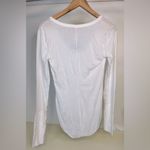 Free People NWT  Women's White Bodysuit Medium Photo 2