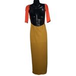 Unbranded Women's Backless Maxi Yellow Dress Sz Large Summer Vacation Date Night Photo 3