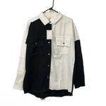 Elan  Black & White Distressed Color block
Jacket/Shirt(Size Medium) Photo 3