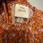 Knox Rose  Smocked High Neck Floral Top Photo 5