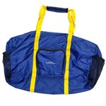 Adventuridge NWT Adventureuridge Blue & Yellow Lightweight Foldable Duffle Bag Photo 0