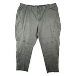 Catherines Pants Comfort Waist Stretch Casual Neutral Olive Green Plus Size 4X Photo 1