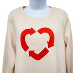 Madewell  x Charity Water Heart Recycling Long Sleeve Sweatshirt Pullover Top Photo 6