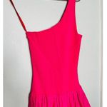 Derek Lam  COLLECTIVE Pink One-Shoulder Drop Waist Bubble Hemline Dress Size XS Photo 4