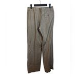 Giorgio Armani Brown Houndstooth Wool Wide Leg Pants Photo 1