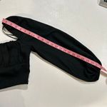 Princess Polly Black Puff Sleeve Crop Top US 4 Square Neck Long Sleeve Photo 4