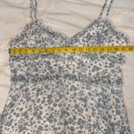 B. Smart  T Strap Sundress Size 13 Floral Mini Babydoll Ruffles Blue & White Photo 10