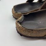 Birkenstock Dark Chocolate Brown Mayari Strappy Leather Cork Sandals Women 38.5 Photo 5