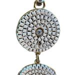 INC International Concepts Gold Tone White Tassel Necklace Rhinestones Adjustabl Photo 1