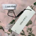 Calvin Klein NWT Size L Pink - Blue Floral Print Chiffon Tank Top Blouse Photo 2