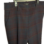 Ann Taylor  Petite Multicolor Navy Maroon Plaid Casual Dress Pants Womens  Sz 10P Photo 0