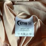 Zyia  Active Long sleeve shirt top athletic open back peach color stretchy medium Photo 5