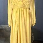 Women’s Full Length Long Sleeve Chiffon V Photo 0