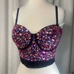 Charmian Rhinestone Bustier Crop Top Corset NWT Pink Size XXL Photo 5
