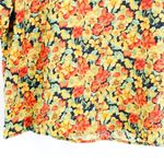 LAUREN LEE Black Orange Vintage 1990's Floral T Photo 3