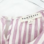 Downeast Brighton Striped Ruffle Blouse M Photo 4