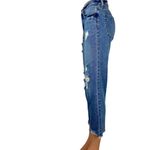 PacSun Blue Vintage Icon Straight Leg Distressed Cropped Raw Hem Jeans Size 23 Photo 1
