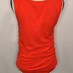 Skinny Girl stretch slub jersey knit side ruched tank top red S Photo 4