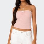 Edikted brand new  lacy pink tube top xs with tags Photo 0