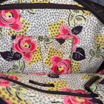 Vera Bradley  Quilted Handbag Purse Brown Floral Interior Top Handle Zip‎ Closure Photo 7