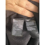 H&M Women's Black Ribbed Maxi Dress with Beige Trim Size L Photo 2