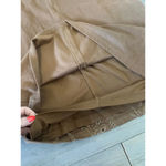 Black Swan  Tan Floral Embroidered Suede Mini Dress Medium Photo 6