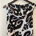 White House | Black Market Abstract Print Cowl Scoop Neck Sleeveless Top Small Photo 1