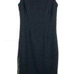 Calvin Klein Black Gold Chain Career Short Dress Size 2 Photo 0