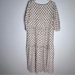 Anaak Nina Tiered Maxi Dress Floral Print Sz 0 /XS White Photo 2