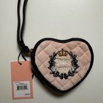 Juicy Couture  Pink and‎ Black Quilted Heart Mini Bag​ Photo 0