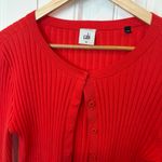 CAbi  Red/Orange Cardigan Size‎ Medium Photo 2