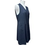 Vintage 90s AKA Eddie Bauer Sleeveless Wool Vest Dress Black 12 Petite Size 12P Photo 5