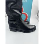 Baretraps  Ladies' Size 9, Cassidy Faux Leather Riding Boot Mid Calf Black New Photo 6