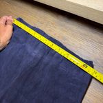 Shari’s Place Genuine Leather Dark Blue Pants Size 10 Photo 3