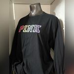 PINK - Victoria's Secret Pink by Victoria secret long sleeve logo t-shirt woman’s size XL Photo 2