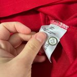 Chick Fil A Women’s Employee Red Collard Shirt Top Size Medium Photo 5