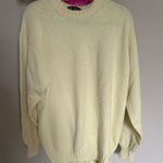 Loro Piana  for Neumann Marcus 100% cotton yellow/Cream Knit Sweater Photo 0