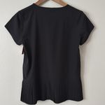 Spanx NWT  XS Yes, Pleats! Black Pleated Hem Tee Shirt Photo 6