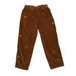 Urban Outfitters  Corduroy pull on pants with embroidered flowers size L Photo 2