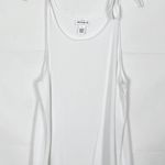 FOR THE REPUBLIC White Scoop Neck Tank Top Photo 0
