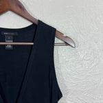 BCBGMAXAZRIA Sweater Vest Cardigan Large Pima Cotton Pockets Snap Luxury Gothic Photo 2