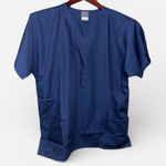 Cherokee  Workwear Women's Navy Blue Scrub Top NWT-Medium Photo 0