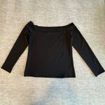 Tuckernuck  Black Long Sleeve Laila Top Size XL Off‎ the Shoulder Stretch NWOT Photo 2