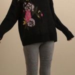 Umgee  Floral Lace Up Back Sweater Photo 0