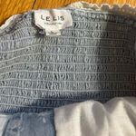 Le lis  Blue Floral denim dress size L Photo 2