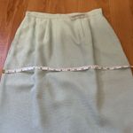 Amanda Smith  Skirt Suit 8 Mint Green Lined Straight Knee Length Photo 8