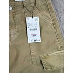 ZARA NWT Women Tan Cargo Pants Mid Rise Regular Length US Size 0 Photo 5