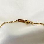 18K Solid Yellow Gold Clover Necklace | Mother of Pearl | 16” Fine Jewelry | 3g Photo 4